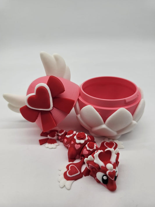 Jucarie Articulata Dragon Inimioara - Figurina Flexibila Fidget