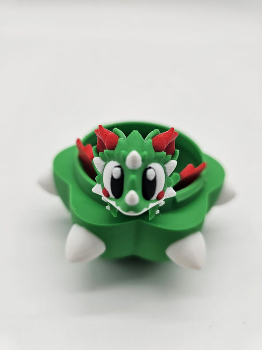 Jucarie Articulata Dragon Cactus cu Ou Decorativ - Figurina Flexibila Fidget