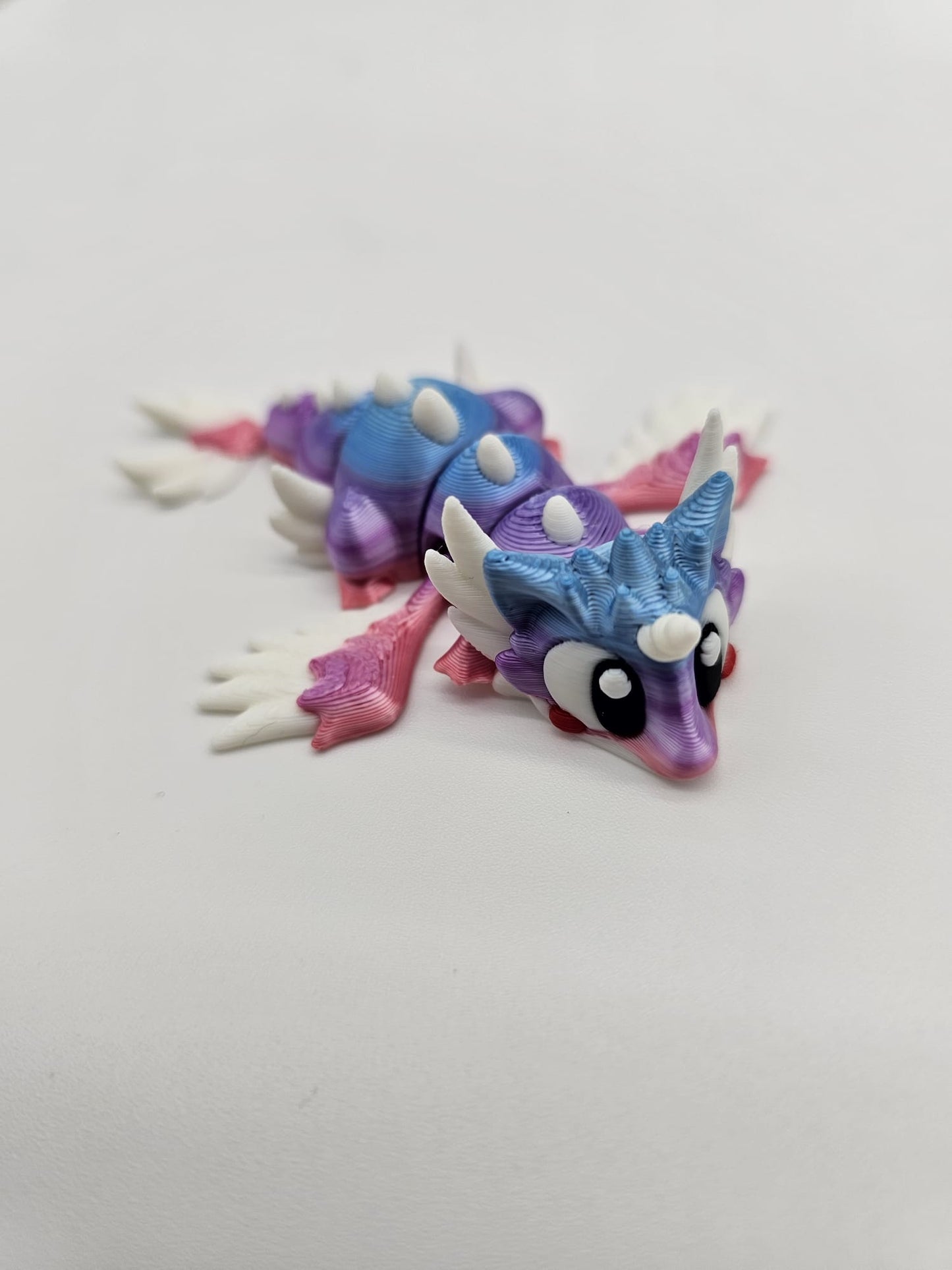 Jucarie Articulata Dragon Unicorn Curcubeu - Figurina Flexibila Fidget