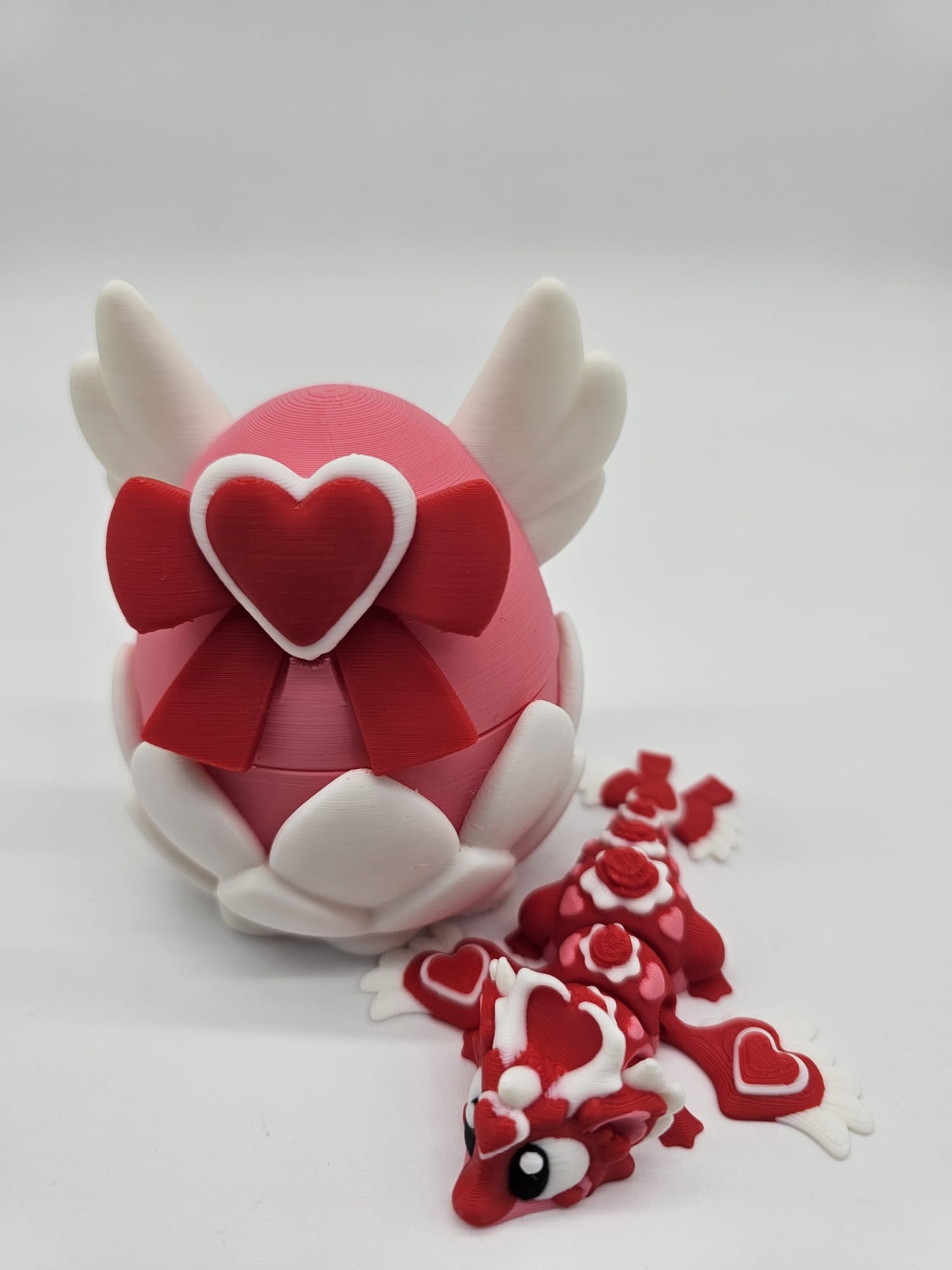 Jucarie Articulata Dragon Inimioara - Figurina Flexibila Fidget