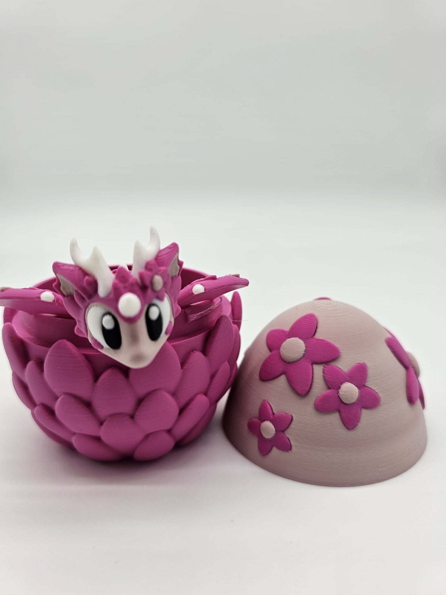 Jucarie Articulata Dragon Flori Cires cu Ou Decorativ - Figurina Flexibila Fidget