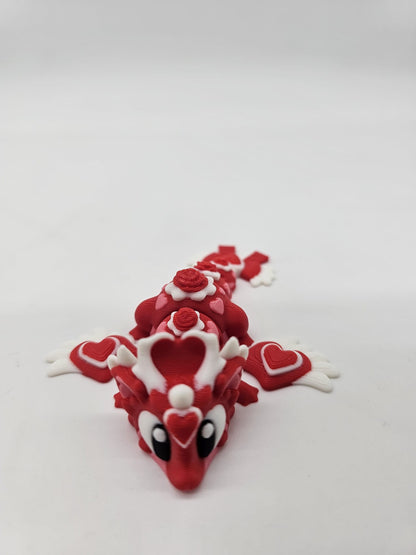 Jucarie Articulata Dragon Inimioara - Figurina Flexibila Fidget