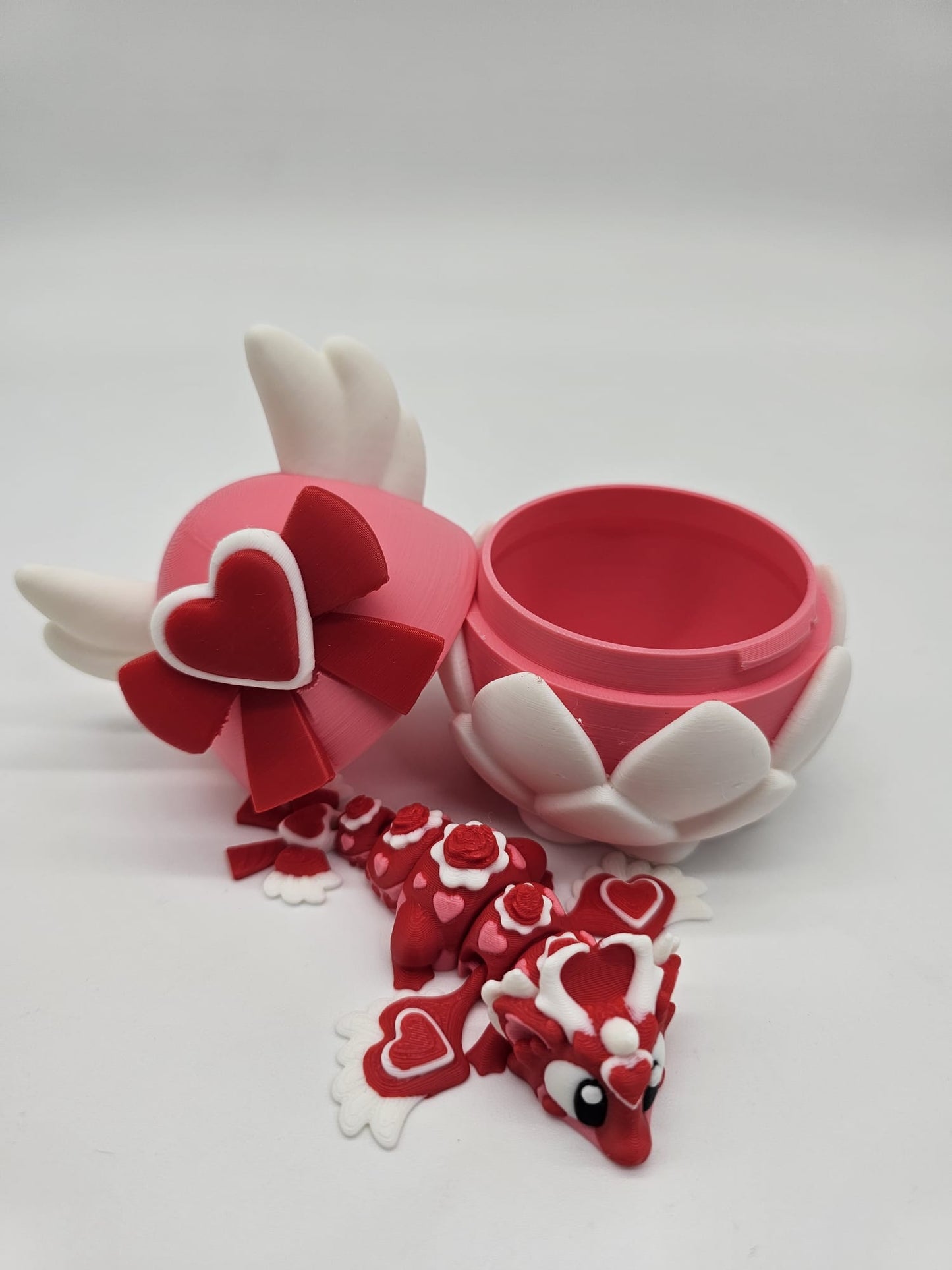 Jucarie Articulata Dragon Inimioara - Figurina Flexibila Fidget