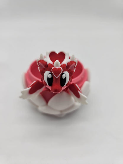 Jucarie Articulata Dragon Inimioara - Figurina Flexibila Fidget