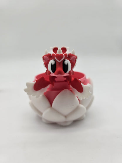 Jucarie Articulata Dragon Inimioara - Figurina Flexibila Fidget