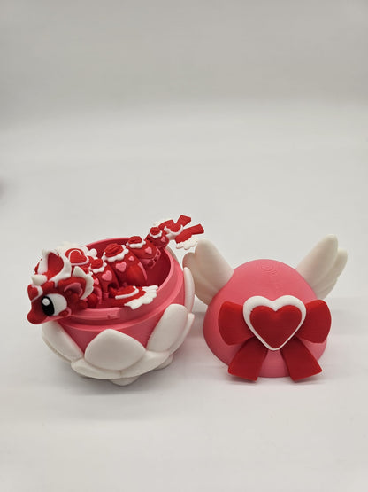 Jucarie Articulata Dragon Inimioara - Figurina Flexibila Fidget