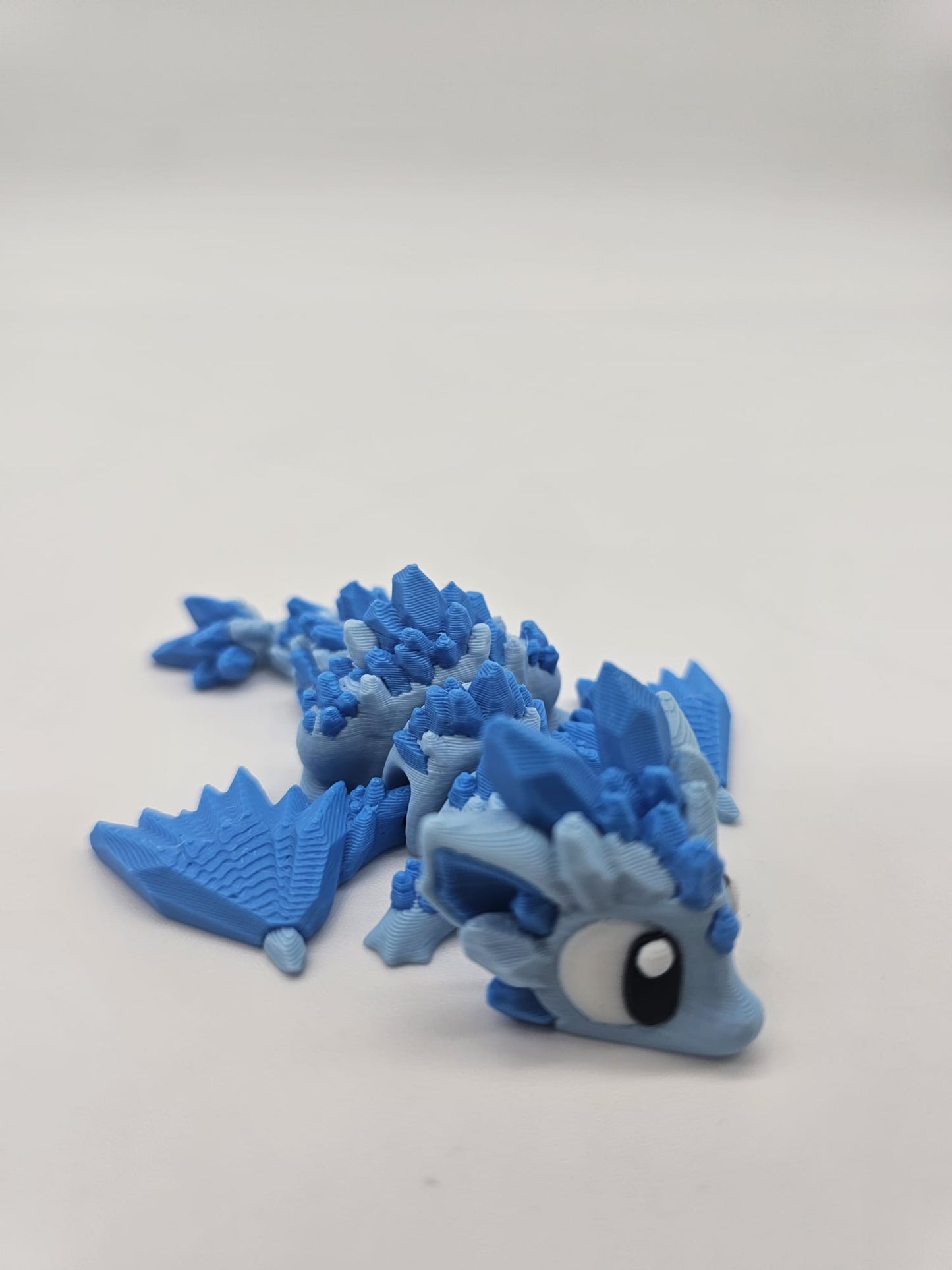 Jucarie Articulata Dragon Gheata cu Ou Decorativ - Figurina Flexibila Fidget