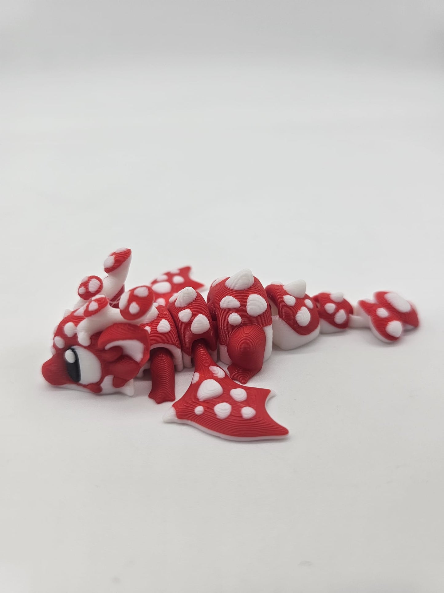 Jucarie Articulata Dragon Ciuperca cu Casuta Decorativa - Figurina Flexibila Fidget