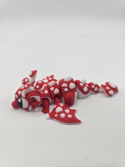 Jucarie Articulata Dragon Ciuperca cu Casuta Decorativa - Figurina Flexibila Fidget