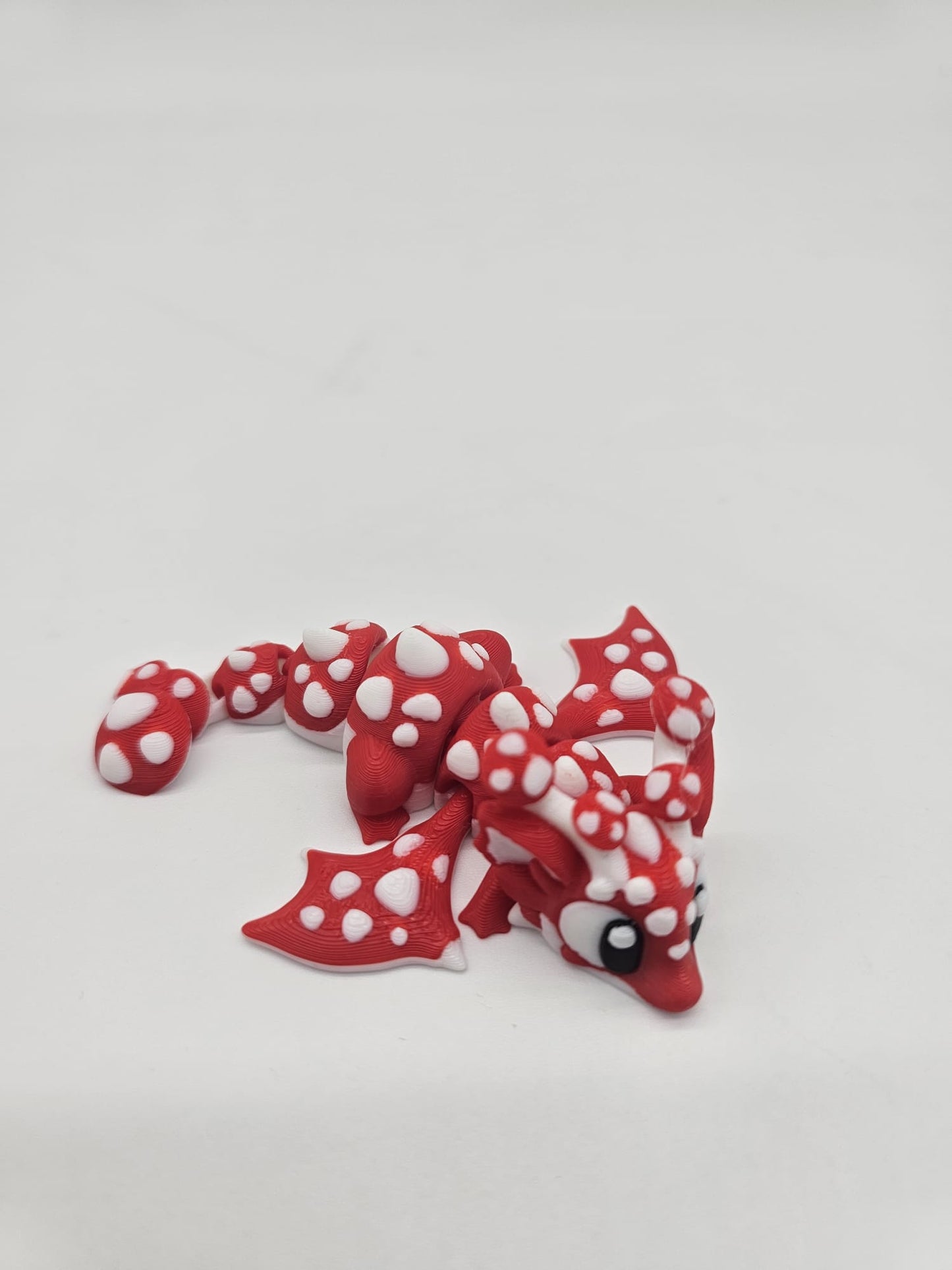 Jucarie Articulata Dragon Ciuperca cu Casuta Decorativa - Figurina Flexibila Fidget