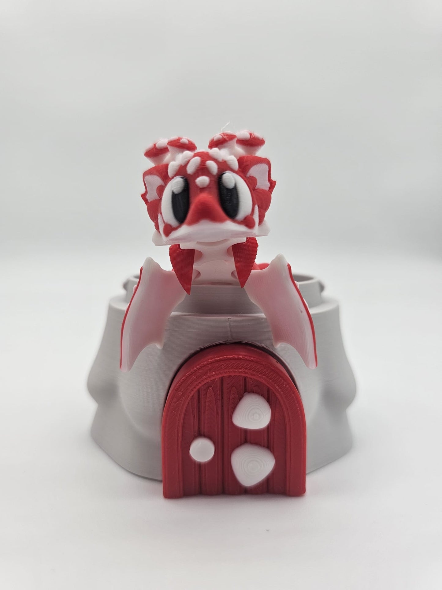 Jucarie Articulata Dragon Ciuperca cu Casuta Decorativa - Figurina Flexibila Fidget