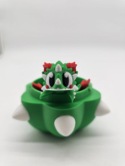 Jucarie Articulata Dragon Cactus cu Ou Decorativ - Figurina Flexibila Fidget
